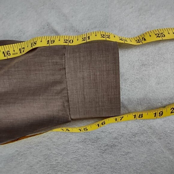Stafford Men's Cotton Blend Brown Button Down Shirt. Size 16.5 (32-33) - Picture 10 of 12